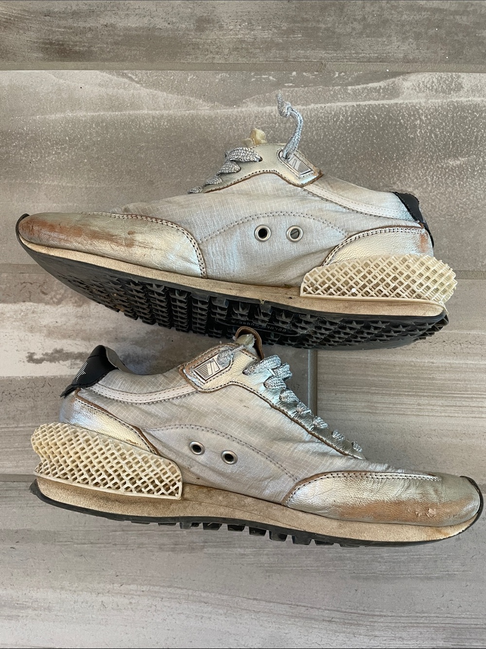 Golden Goose Marathon Silver Black Women’s 38 *FLAWS* - Picture 10 of 16